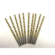10pc 1/8" titanium drill bits