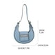 thumbnail image 3 of Bolso bandolera de un solo hombro de piel de gran capacidad con múltiples compartimentos para mujer, 3 of 3