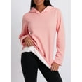thumbnail image 2 of KelaJuan Women Hoodie, Long Sleeve Hooded Plush Lining Sweatshirt Pullover Fall Winter Casual Tops, 2 of 6