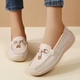 thumbnail image 5 of Willtoo Womens Wide Toe Loafers Slip On Comfort Platform Walking Shoes Casual Non Slip Flat Loafers for Daily Work Wear, 5 of 6