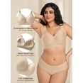 thumbnail image 4 of Cueply Bras for Women Supportive Wireless Push Up Bra Full Coverage No Underwear Seamless T-Shirt Bra for Plus Size Women L-4XL, 4 of 10