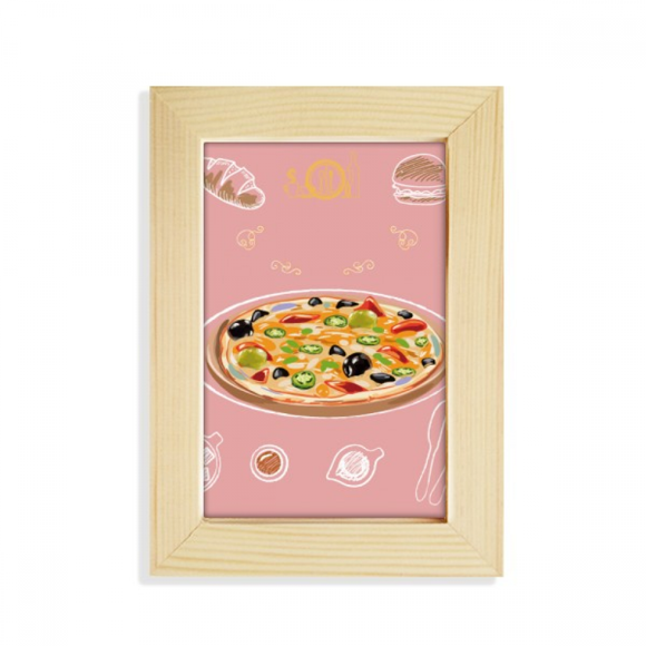 Assorted Italy Tomato Foods Pizza Desktop Display Photo Frame Picture Art Painting 5x7 inch