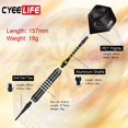 thumbnail image 3 of 18g Soft Tip Darts Set, Professional Plastic Tip Darts with Storage Box for Electronic Dartboard Games, 3 of 7