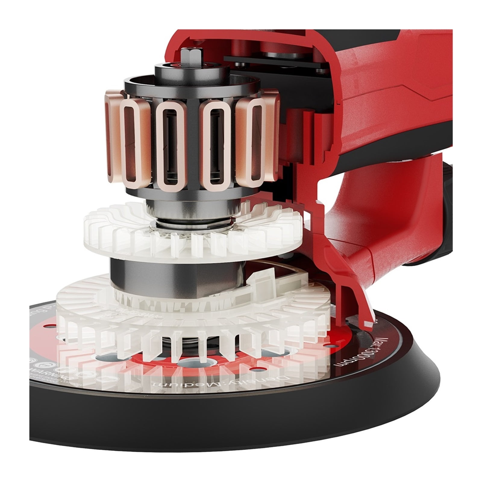R7303 Multifunction Wall Polisher Car Polishing Machine Brushless Dual Action Buffer Sander Tools