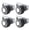 3, variant on Lynono Heavy Duty Furniture Casters with Quiet Rubber Wheels Metal & Rubber for Smooth NoiseFr--Movement on Hard Floors
