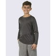 thumbnail image 2 of Real Essentials 4 Pack: Boys Youth Dry-Fit Moisture Wicking Active Athletic Performance Long-Sleeve T-Shirt, 2 of 5