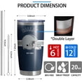 thumbnail image 4 of Dallas Tumbler Cup - Dallas Gifts for Men - 20 OZ Insulated Stainless Steel Coffee Travel Mug with Lid and Straw, 4 of 7