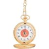 IW40 Fire Fighter Pocket Watch White Face W/ Black Hands & Numerals Multi-Colored