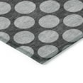 thumbnail image 4 of Addison Rugs Chantille Indoor/Outdoor Transitional Circles Charcoal Washable Rectangle Rug, 3' x 5', 4 of 6