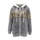 thumbnail image 4 of Puntoco, chaqueta informal de manga larga con capucha y cremallera de felpa con estampado de leopardo para mujer, chaqueta de retazos de Color sólido, prendas de vestir, abrigo, liquidación Puntoco Puntoco-2601, 4 of 5