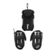 thumbnail image 4 of Sonducket Bolsa de pelota de golf, bonita bolsa de soporte portátil, y elástica, 4 camisetas, 2 pelotas, riñonera, cinturón para mujer, Golf Negro, 4 of 6