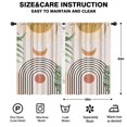 thumbnail image 2 of Blackout Kids Curtains,Orange Boho Geometric and Plant Pattern Childrens Insulated Curtains Set Of 2,Bedroom Essentials,Toddler Room Decor 42x63in(106x160cm), 2 of 5
