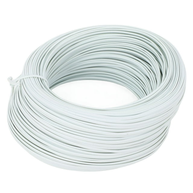 Fil de Fer Plat 0.55 Polyvalent et Réutilisable Longueur 85m Fil de Fer Galvanisé et PVC