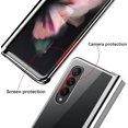 thumbnail image 3 of for Samsung Galaxy Z Fold 4 Case Plating Frame Electroplate Clear Luxury Elegant Case Camera Protector Soft TPU Shockproof Protective 3 PCS Anti-Skid Galaxy Z Fold 4 Case -Silver, 3 of 6
