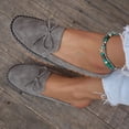 thumbnail image 6 of Bow Backless Loafer Mules for Women Soft Comfortable Dressy Slide on Shoes Women Lightweight Leather Closed Toe Mule Flats, 42, 6 of 9