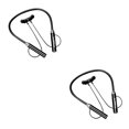 thumbnail image 4 of Methold Auriculares Auriculares Auriculares compatibles con Bluetooth Auriculares deportivos impermeables recargables Suministro de llamadas de voz para Negro 2piezas, 4 of 5