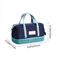 thumbnail image 5 of Pencil Case Large Capacity Waterproof Canvas Stationery Storage Bag for Collage Office Travel Workers, 5 of 6