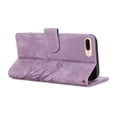 thumbnail image 5 of Nalacover Slim Wallet Case for iPhone 7 Plus/8 Plus, for Women Men, Embossed Pattern PU Leather Shockproof Magnetic Clasp Credit Card Slots Flip Kickstand Phone Case+Wrist Strap,Purple, 5 of 7