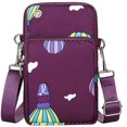 thumbnail image 1 of HUGFEGWE Portable Ladies Crossbody Phone Bag, Multifunctional Mini Shoulder Bag Crossbody Bag Case with Main Pocket, Front Pocket, Sub Pocket for Mobile Phones, Cash, Car Keys, U2536-29690, 1 of 8
