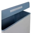 thumbnail image 4 of BIRDROCK HOME Baby Clothes Hamper with Lid | Folding Cloth Hamper with Handles | Dirty Clothes Sorter Bin | Easy Storage | Collapsible | Blue and White, 4 of 8