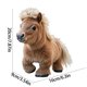 thumbnail image 1 of Fiudx Poni de Peluche, Adorno de Escritorio Artesanal, Tela Premium, Tamaño Compacto, Base Estable, Decoración Versátil, Ideal para Oficina, Dormitorio, Habitación Infantil, Adorable Compañero de Esc, 1 of 2