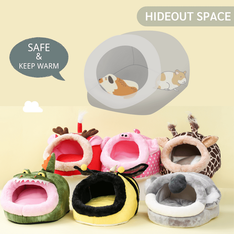 Heytea Cozy Hamster Bed Small Animal House Coton Hideout Accessoires Nid  Cave Pour Nain Syrie Hamsters Rats Chinchilla Degu Ferrets Hedgehoggray Mou