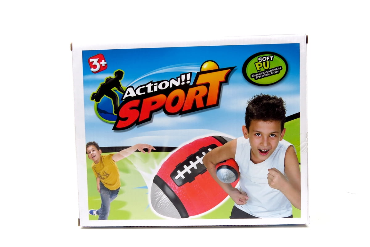 PlayWorld Sun & Fun Set Of 4 Sports Balls For Kids Soccer Ball, Basketball, Football, & Baseball