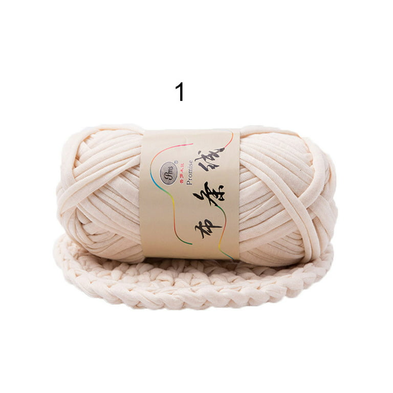 Frogued Hand-knit Woven Thread Thick Basket Blanket Braided DIY Crochet  Cloth Fancy Yarn (Lake Blue) 