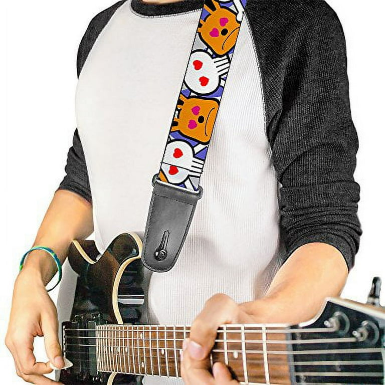 Buckle Down Guitar Strap Buckle Down Cartoon Close Up 2 Inches