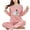 Pink#stlye1, variant on Travelwant Women's Cotton Long Sleeve Pajamas PJ Set Womens Pajamas Set - Long Sleeve Shirt and Pajama Pants Loungewear Set
