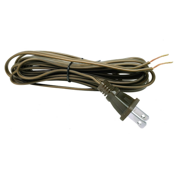 B&P Lamp® Antique Bronze Lamp Cord, 12 Foot Long SPT-1 Wire, UL Listed