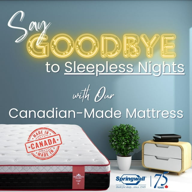 Made in Canada - Springwall REVELSTOKE 13" Euro Top PLUSH - King (Shipped in a Box)