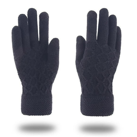 Warop Unisex Color Block Thermal Knit Gloves, Insulated and Warm,for Outdoor Sports, Travel and Daily Activities