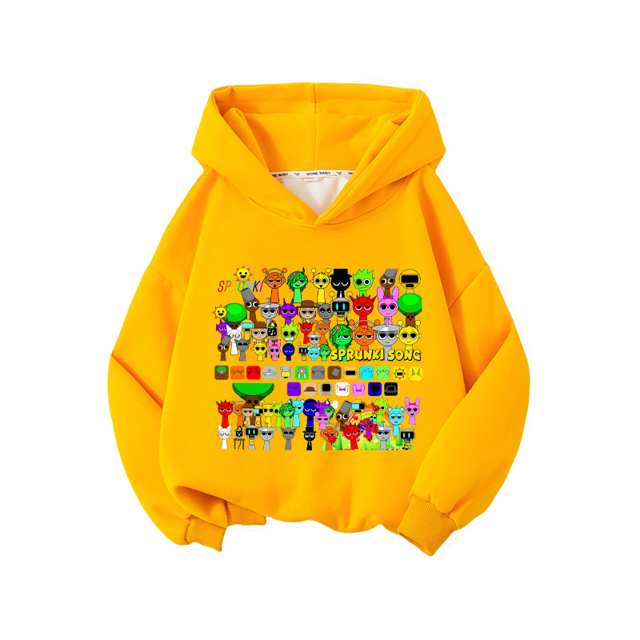 Rhythm Box Boy Hooded Sweat Children's Long Sleeve Clothes Large Children's Top Children's Clothes
