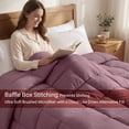 thumbnail image 5 of Superior Solid Comforter Down Alternative Bedding, Twin, Mauve, 5 of 9