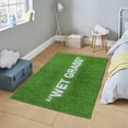thumbnail image 4 of LaModaHome Non-Slip Rug Wet Grass Rug Washable Mat Child Stain Resistant Living Room Kitchen Carpet - Size: 6,6X5,3ft(200X160cm), 4 of 5