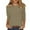 08# Khaki, variant on DENGDENG Ladies 3/4 Sleeve T Shirts Round Neck Elbow Tops Petite Casual Summer Tunic Tops Petite Three Quarter Length Blouses Business Clothes with Pocket Royal Blue S