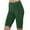 Green, variant on aidice Biker Shorts Women Ribbed Workout Summer Skinny High Waisted Yoga Gym Athletic Knee Length Pants