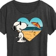 thumbnail image 3 of Peanuts - Summer Edition - Snoopy Hearts the Beach - Women's Short Sleeve Graphic T-Shirt, 3 of 5