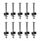 thumbnail image 1 of Kaesi 10pcs/12pcs Multiple Trampoline Screw Easy Assembly Wear-resistant Professional Pole Gap Spacers For Home, 1 of 5