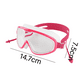 thumbnail image 2 of Máscara de buceo para niños, máscara de natación panorámica de 180°, lentes de vidrio templado antivaho, gafas de natación con cubierta para la nariz, 2 of 5