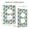 thumbnail image 3 of Balery Vintage Blue Flowers for Duplex Wall Plates Kit, Electrical Outlet Covers, Standard Size 1-Gang 5.0" x3.0", Electric Receptacle Plug Covers-Style S, 3 of 6