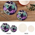 thumbnail image 4 of SKYSONIC Space Alien Robots Pot Holders Trivets, 2 Pcs Heat Resistant Trivets,Magic Rainbow Summer Cotton Thread Weave Mats for Hot Pads Pans Pot Bowl Teapot for Kitchen Decor, 4 of 7