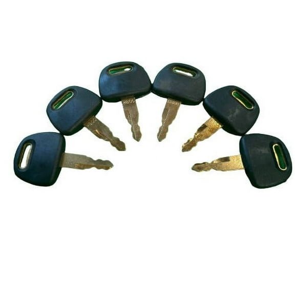 6 Pack 30# H800 N AT147803 AT194969 4286465 Ignition Keys for John Deere & Hitachi Case Dozer & New Holland