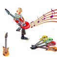 thumbnail image 3 of Guitarra inflable Rock Star CCINEE de 35 cm, paquete de 12 unidades para fiestas infantiles, 3 of 7