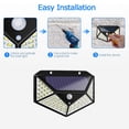 thumbnail image 2 of 2pcs 100LED Lámpara Pared Solar Impermeable Jardín Gran Angular Sensor Lámpara, 2 of 9