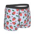 thumbnail image 4 of Uemuo Strawberries Pattern Men's Boxer Briefs,Trunk Anti-Chafing,Comfortable, Durable, and Stylish Underwear-Large, 4 of 9