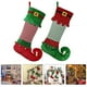 thumbnail image 5 of GOOHOCHY 2 piezas de decoración para árbol de Navidad, bolsa para calcetines navideños, calcetines bonitos, 5 of 8