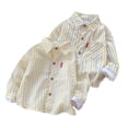 thumbnail image 3 of KYAIGUO Chemise à Rayures pour Bébé Garçon 0-5 Ans Manches Longues Classique Décontractée Printemps Automne, 3 of 9