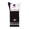 thumbnail image 2 of Champion Men’s Crew Socks 3 Pack – Half Terry Cushion, Moisture-Wicking, Arch Support, Stretch Comfort, Sizes 6–12.5, 2 of 6